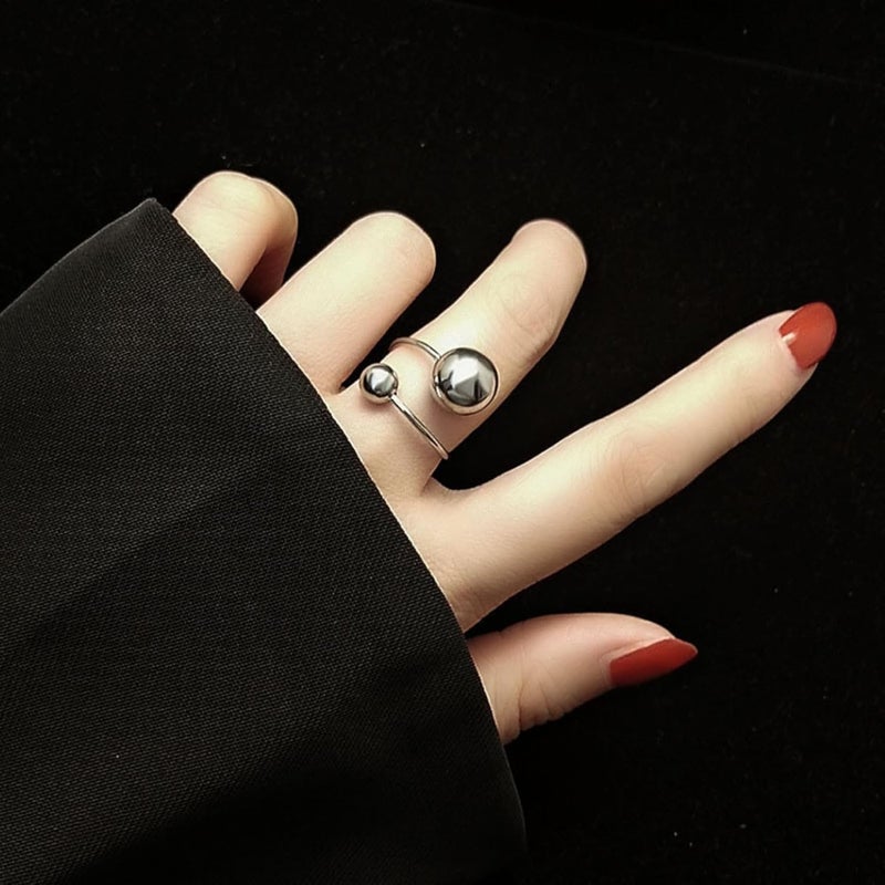MONOZO Ring for Women | Anti Tarnish Stainless Steel Adjustable Finger Ring for Girls | Non faded Ring | Girl Fashion Jewellery - Image 3