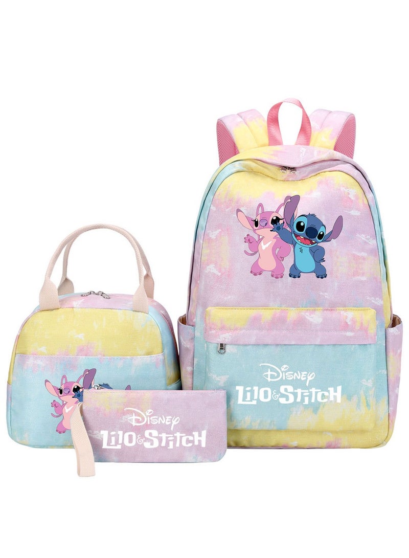STITCH Stitch Printed Three Piece Set Backpack 