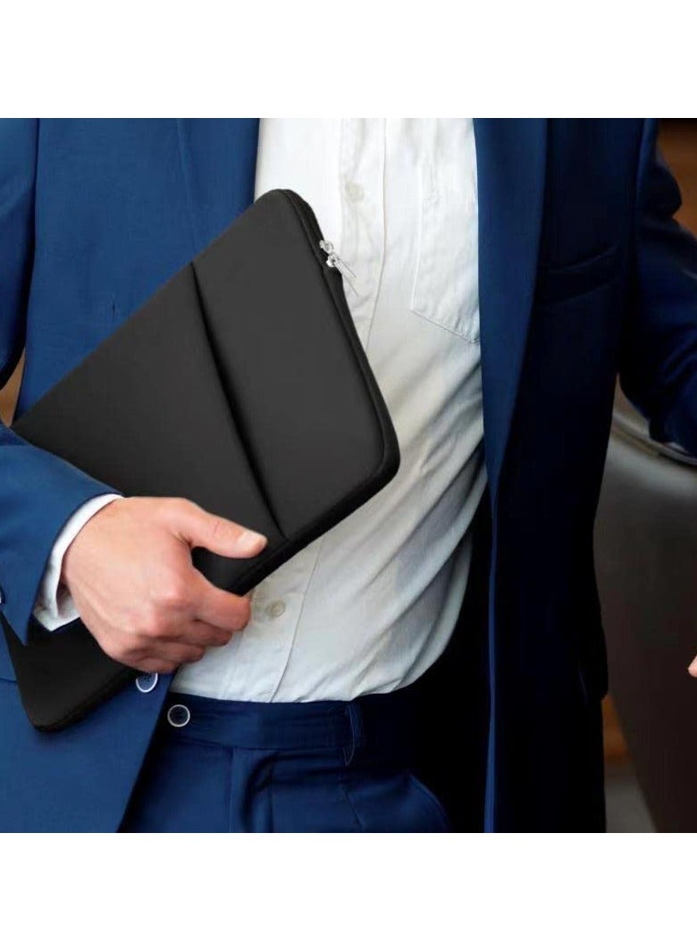 13 Inch Laptop Sleeve Case with Pocket Compatible with New MacBook Pro 13 M2/M1 A2338 A2251 A2289 A2159 A1989 A1706 A1708/New MacBook Air 13 M2 A2681/M1 A1932 A2179 A2337 (Black) - Image 5