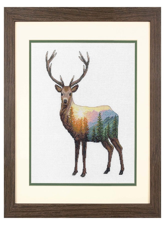 Dimensions SIMPLICITY CREATIVE CORP Cross Stitch, Deer Scene, 12" x 12" (14 Count) - Image 4