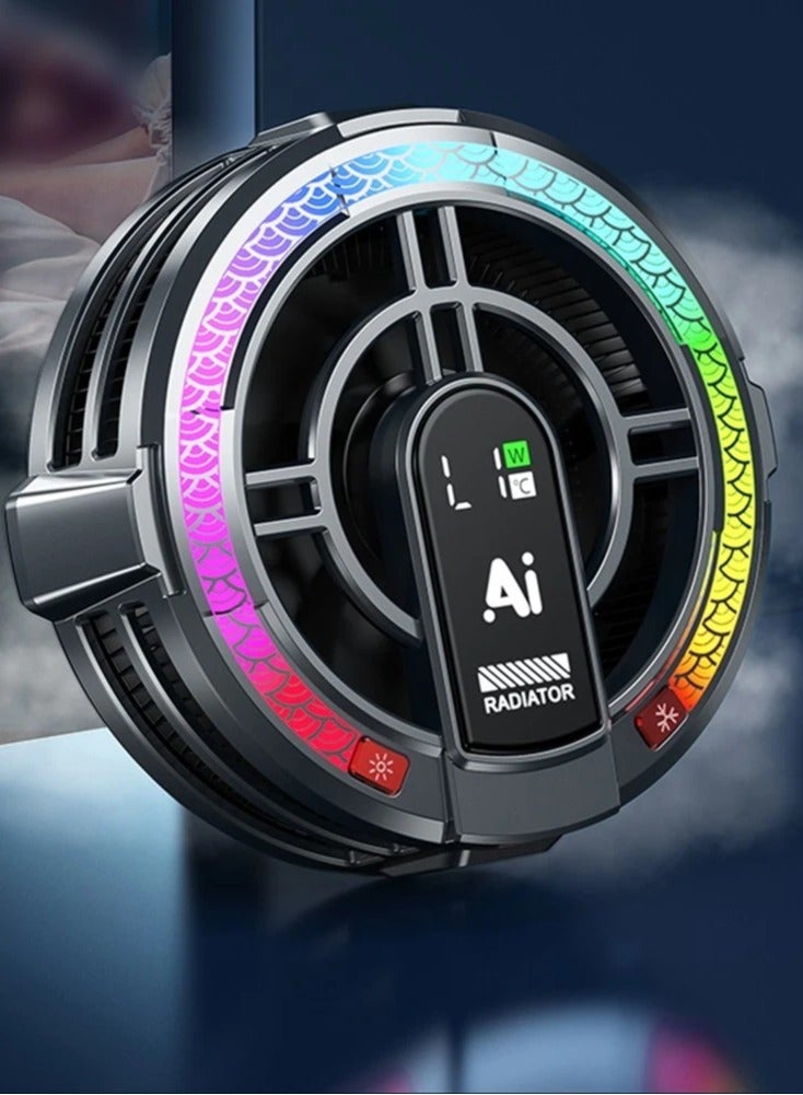 كيرين مبرد الألعاب المغناطيسي Kirin Dragon Tablet - مبرد ألعاب RGB مع شاشة ذكية لدرجة الحرارة - Image 2