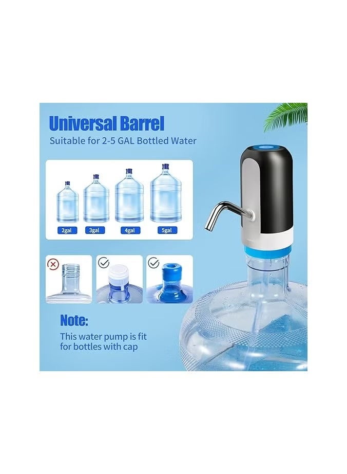 Automatic Rechargeable Water Bottle Pump One-Touch Operation Assorted Colors - Image 3