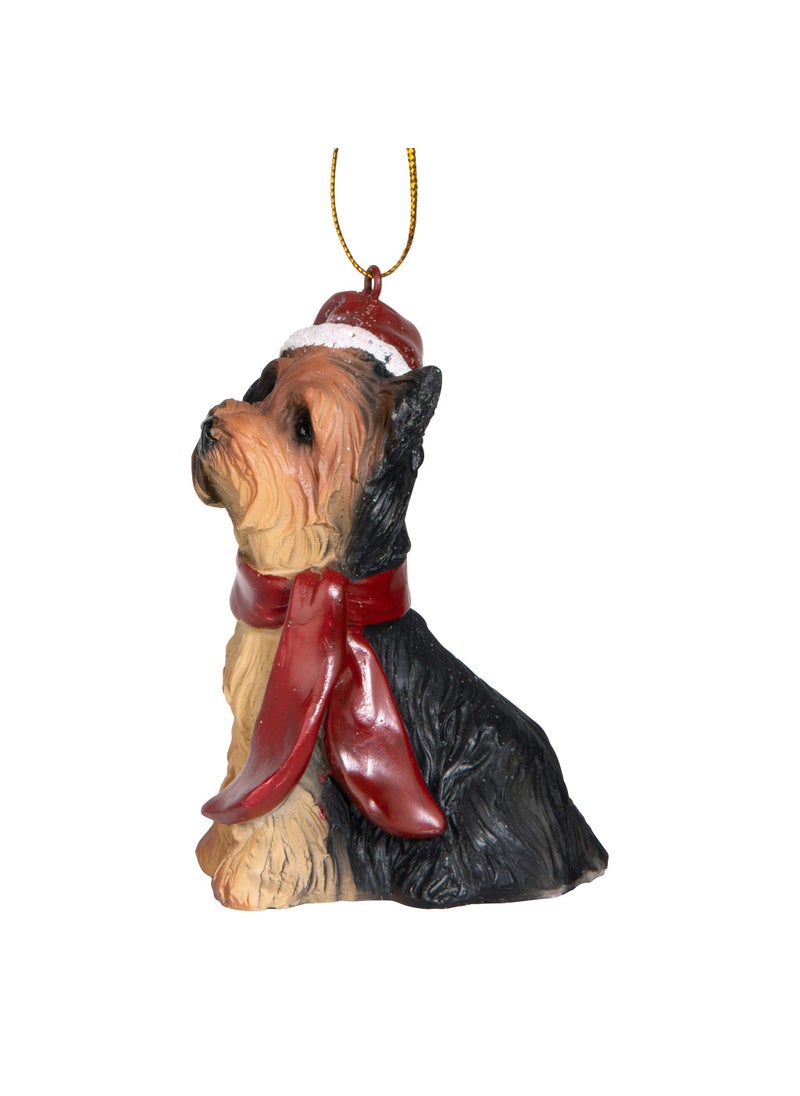 Design Toscano Design Toscano JH576319 Christmas Xmas Yorkie Holiday Dog Ornaments  - Image 5