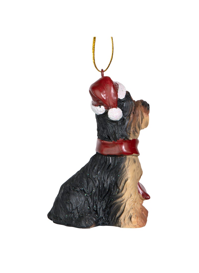 Design Toscano Design Toscano JH576319 Christmas Xmas Yorkie Holiday Dog Ornaments  - Image 3