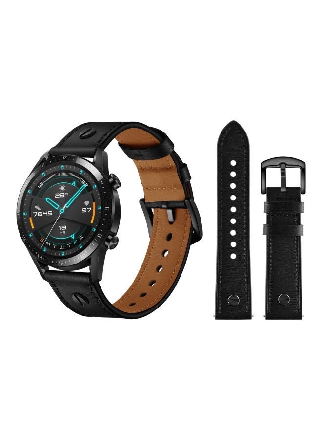 NIBEMINENT Replacement Band For Huawei Watch GT 2 - 46mm Black - Image 3