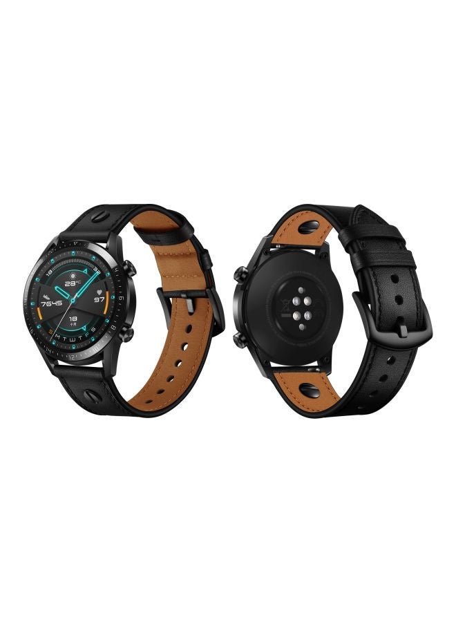 NIBEMINENT Replacement Band For Huawei Watch GT 2 - 46mm Black - Image 2