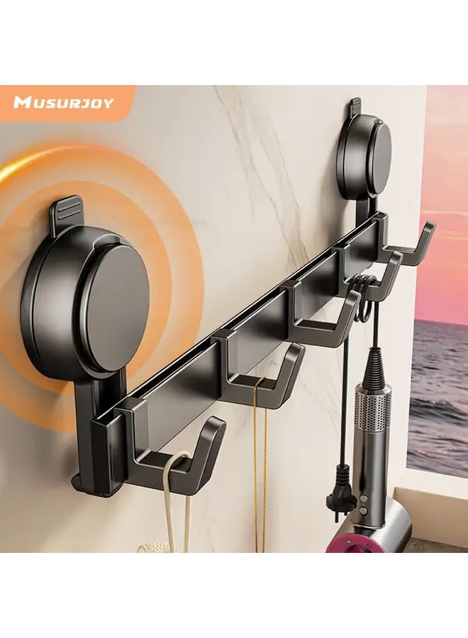 Suction Cup Wall Hooks Heavy Duty 8 Hooks No Drill Installation Space Saving Organizer - Image 2