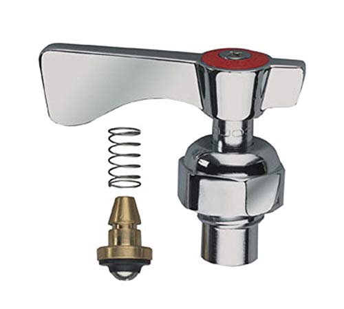 Krowne 21-321L Heavy-Duty Fisher Faucet Hot Stem Assembly with Color-Coded Indicator and Check Valve Replacement Accessory for Commercial Kitchen Sink Restaurant Food Preparation | Chrome Plated Brass - Image 3