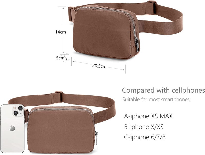 Belt Bag Waist Pack Bum Bag Fanny Pack Crossbody Bags for Women and Men with Adjustable Strap Small Waist Pouch for Travel Workout Running Hiking, Black - Image 4