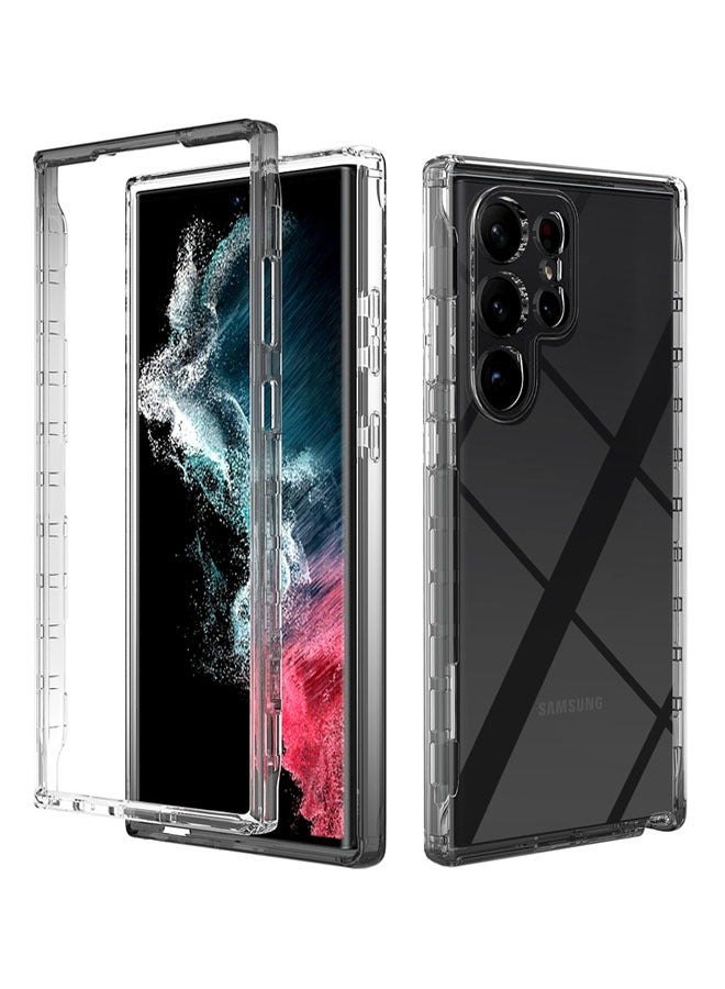 إيف Samsung Galaxy S23 Ultra Case ، حالة هاتف واقية مقاومة للصدمات ، امتصاص TPU الصدمة ، الزوايا المعززة ، غطاء شفاف لـ Samsung S23 Ultra 5G - Image 1