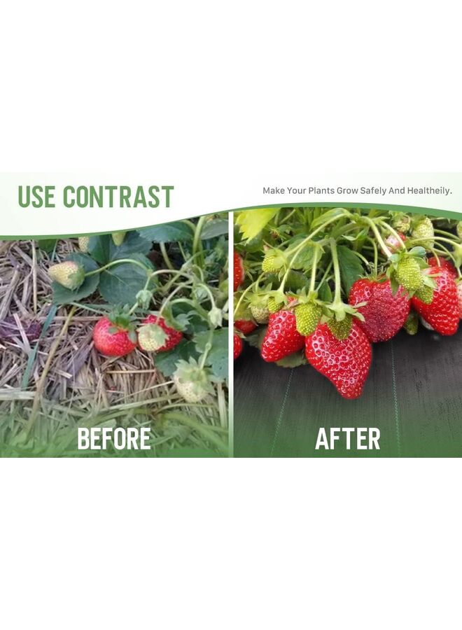 نسيج حاجز للأعشاب الضارة للمناظر الطبيعية، مقاس 3 أقدام × 50 قدمًا، مقاوم للتآكل، غطاء أرضي للحديقة، قماش للتحكم في الأعشاب الضارة، نسيج جيوتكستايل منسوج للطبقة السفلية (المقاس: 1 × 15 مترًا) - Image 5