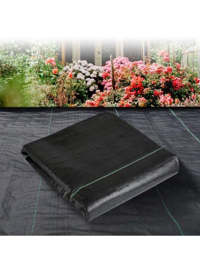 نسيج حاجز للأعشاب الضارة للمناظر الطبيعية، مقاس 3 أقدام × 50 قدمًا، مقاوم للتآكل، غطاء أرضي للحديقة، قماش للتحكم في الأعشاب الضارة، نسيج جيوتكستايل منسوج للطبقة السفلية (المقاس: 1 × 15 مترًا) - Image 1