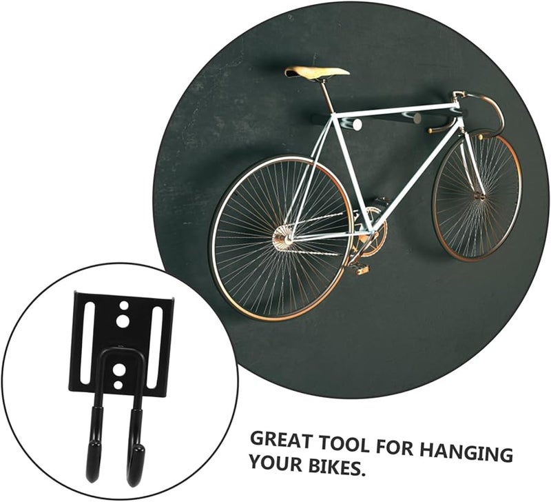 خطافات مرآب معدنية ثقيلة سوداء لتخزين الأدوات والسلالم والدراجات وتنظيم ورشة العمل - Image 4