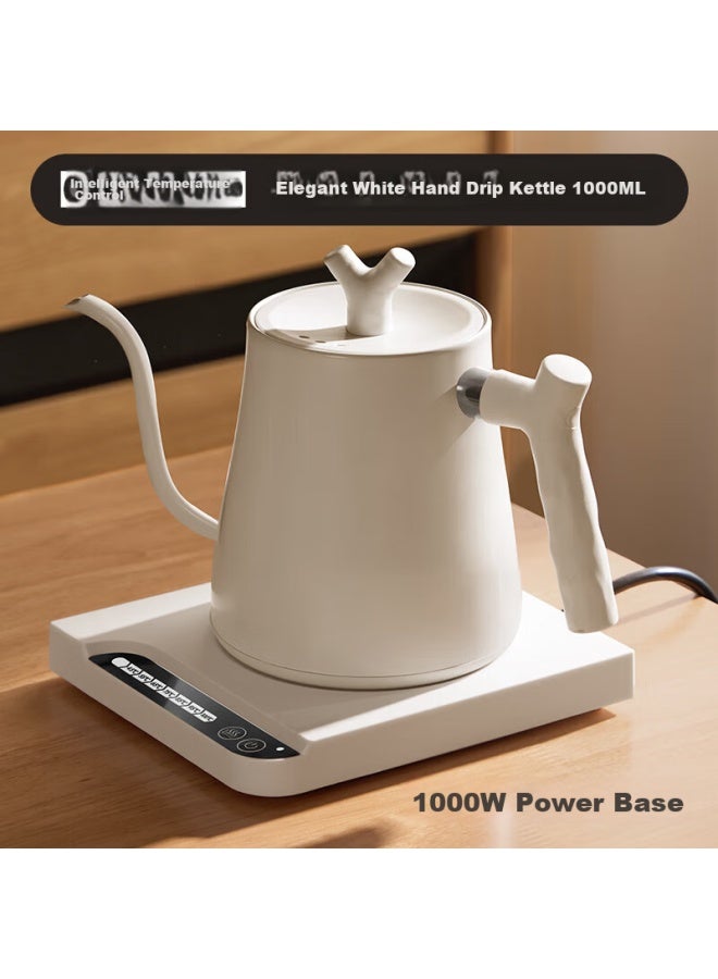 Pakchoice Pour-over Kettle, Electric Heating Temperature-controlled Pour-over Kettle, Long Spout, Constant Temperature Tea Kettle, Electric Heating Water Kettle - Image 1
