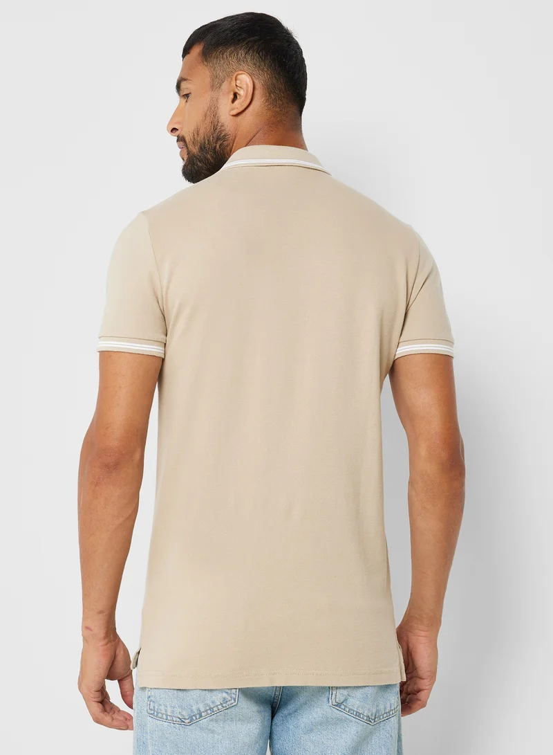 امريكان ايجل Logo Pique Polo