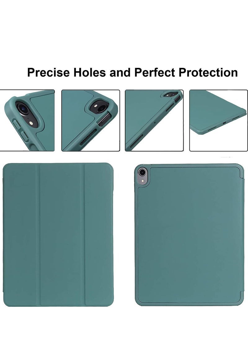 Gravity Case for New iPad Air 5th Generation (2022)/iPad Air 4th Generation (2020) 10.9 Inch, with Screen Protector and Auto Wake/Sleep Cover, Dark Green - Image 4