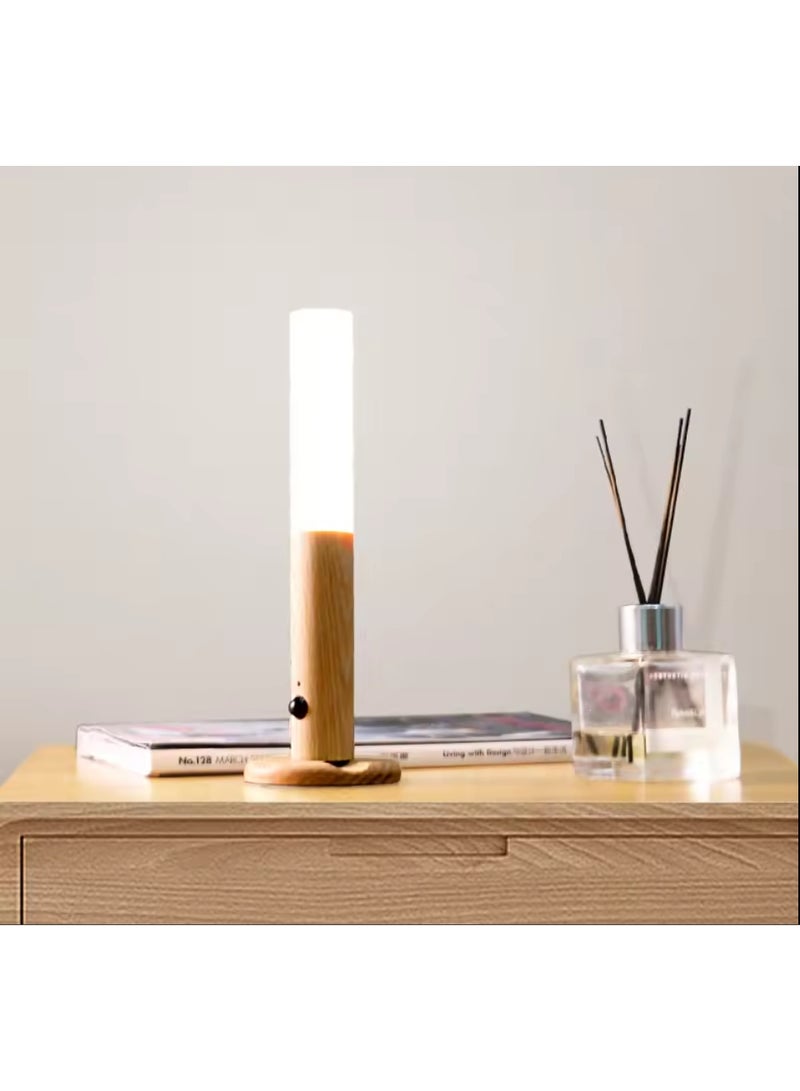 Smart Sensor wooden Motion Sensor Light Indoor Led Magnetic USB Charge no battery removable Wall-mounted & Handheld Automatic On/Off Rechargeable LED Sensor Closet Light Self-Stick & Magnetic light - Image 1