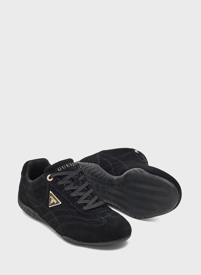 جس Lace Up Low Top Sneakers