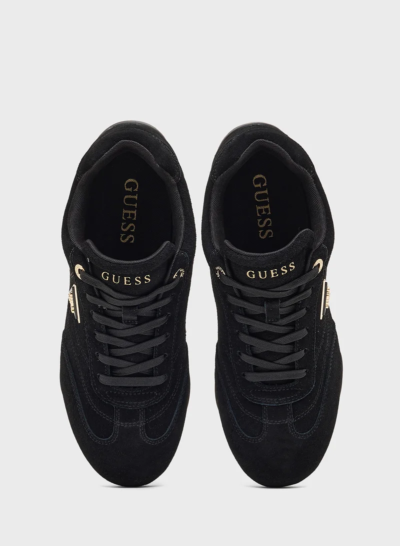 جس Lace Up Low Top Sneakers
