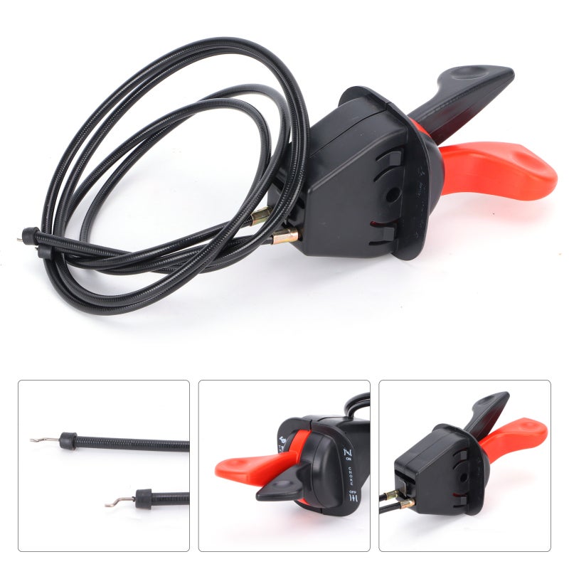 Throttle Cable 1734506SM Throttle Choke Cable Dual Control Assembly - Corrosion Resistant Tractor Throttle Line for Tractor Replacement - Image 3