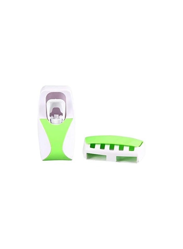 Toothbrush Holder Toothpaste Squeezer Kit Wall Mounted 5 Toothbrush holder with Automatic Toothpaste Dispenser - Image 3