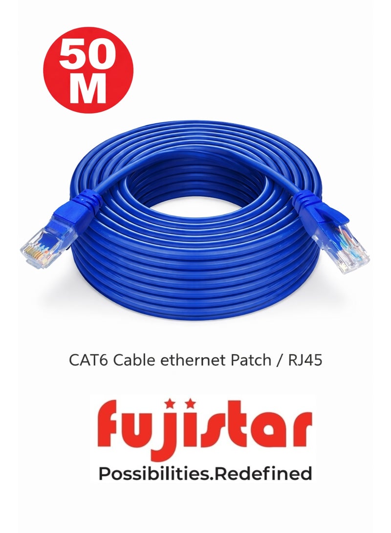 fujistar Premium CAT 6 Ethernet Cable – High-Speed Data Cable, 50M - Image 1