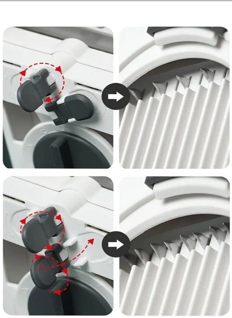 Generic - Safe Slicer Mandoline Cutter for Various Vegetables, a Versatile Chopper for Kitchen Accessories, Creates Preset Salad Thickness with Adjusters, It is Easy to Use and Clean, and has a Slim Storage - Image 1