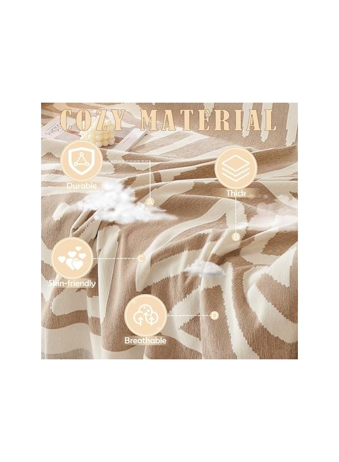 The Bros Sofa Covers for Sectional Sofa Set, Boho Couch Cover for Dogs, Khaki Throw Couch Cover with Tassel, Loveseat Covers, Futon Cover L Shaped Cover Washable Chenille Couch Protector, 71" X118" - Image 4