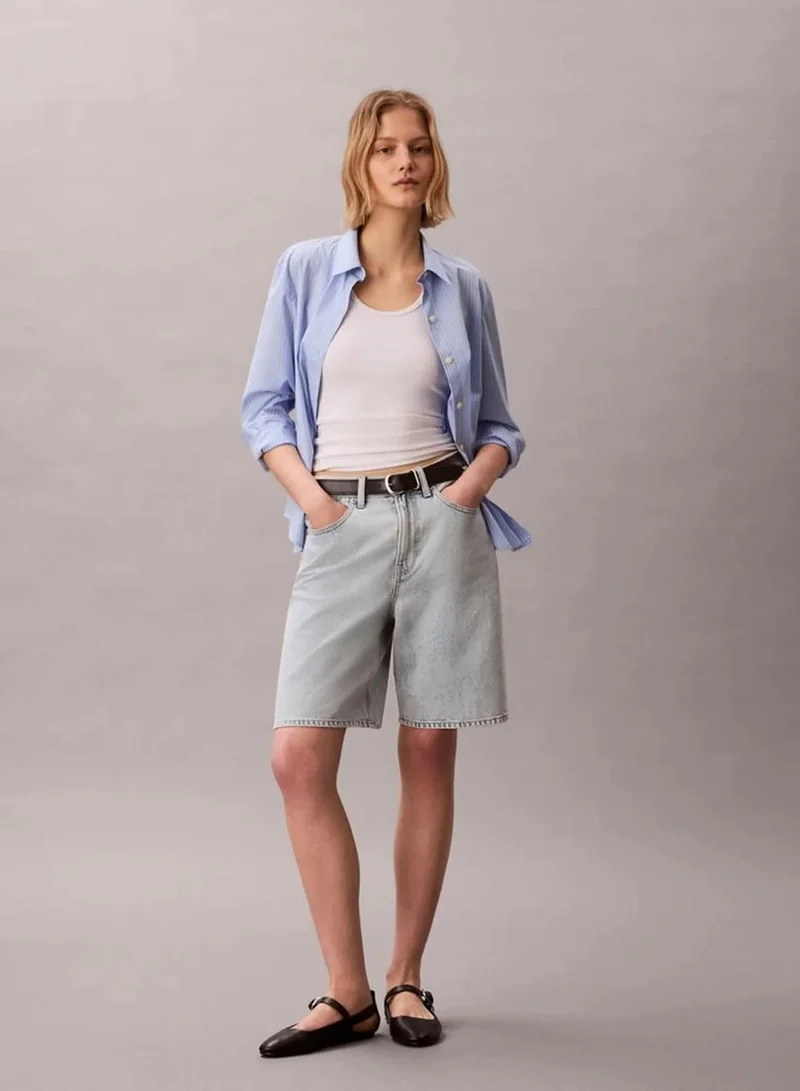 Denim Bermuda Shorts