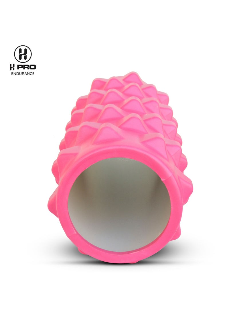 H PRO Pro High Density Foam Roller For Physical Therapy| Yoga Roller For Exercise & Muscle Recovery| Massager For Muscles And Back| Pink - Image 5