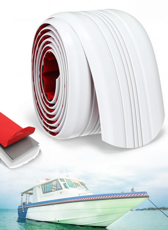 Datanly Keel Guard for Fiberglass Boats, Self Adhesive Keel Protector for Fiberglass and Aluminum Boats, Easy to Install, Protects Against Rocks and Ramps 5 Inch Width(7ft for Boat up to 20ft,White) - Image 1