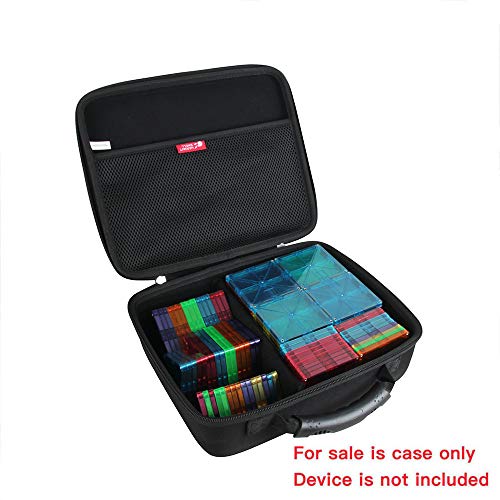 Hermitshell Hard Travel Case for PicassoTiles 100 Piece Set 100pcs Magnet Building Tiles (Black) - Image 2