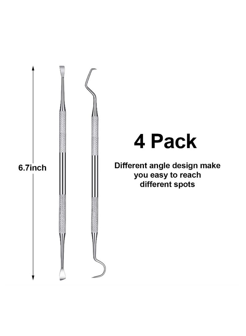 Yakumuz 4 Pieces Pet Tooth Scaler and Scraper Set Yakumuz Stainless Steel Pet Teeth Cleaning Tool Tartar Remover for Dogs Cats - Image 2