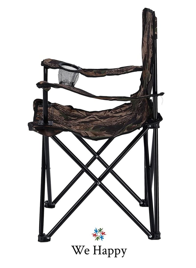 وي هابي كرسي تخييم الشاطئ قابل للطي بتصميم خشبي مع غطاء تخزين بألوان متنوعة - Image 5