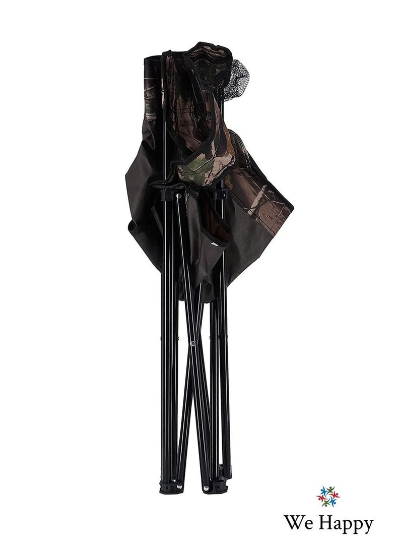 وي هابي كرسي تخييم الشاطئ قابل للطي بتصميم خشبي مع غطاء تخزين بألوان متنوعة - Image 3