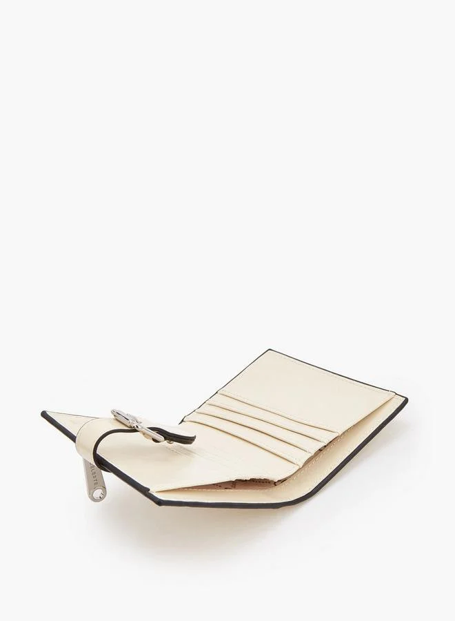 Celeste IVORY Stitch Detail Bi-Fold Wallet With Buckle Accent for Women | Best Price UAE