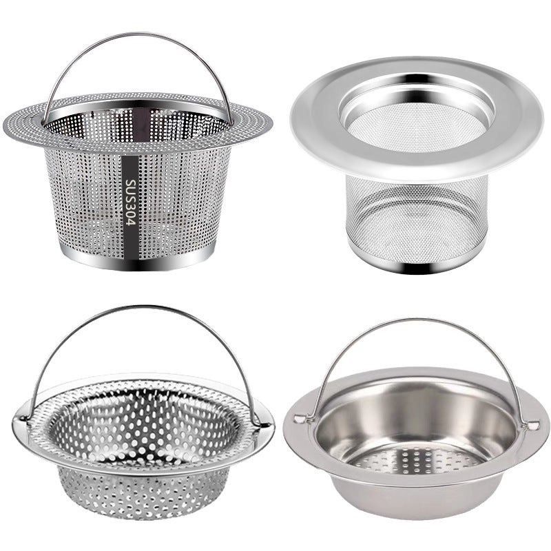 Kitchen Filter Drain Net Sink 304 Stainless Steel Filter Sink Garbage Artifact Sewer Drain Funnel - Image 4