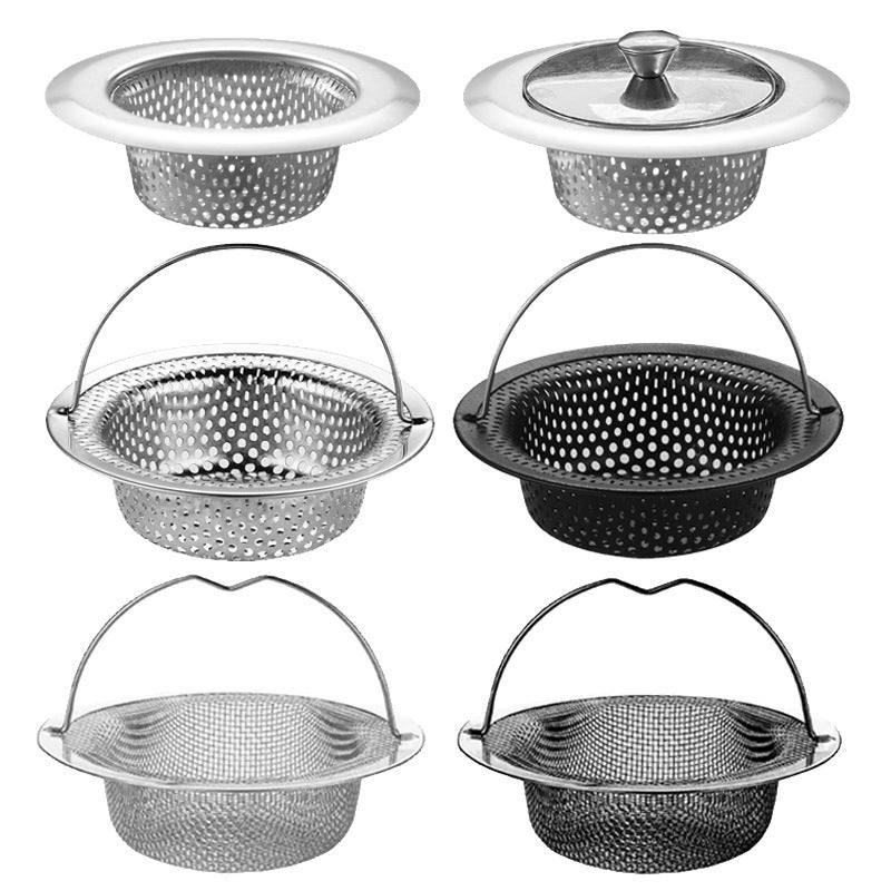 Kitchen Filter Drain Net Sink 304 Stainless Steel Filter Sink Garbage Artifact Sewer Drain Funnel - Image 3