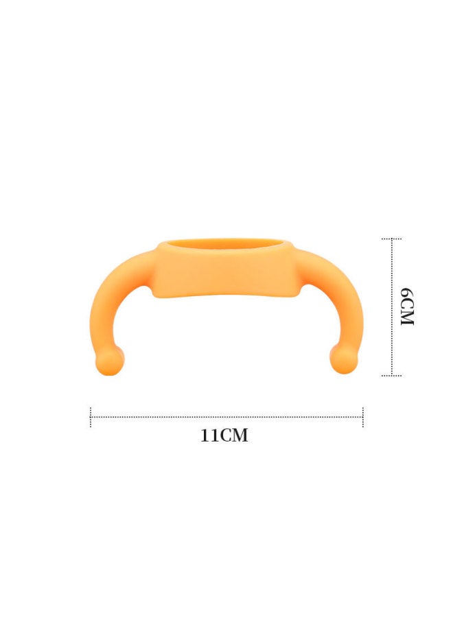 Adapt To Shell Qi2 Generation 3 Generation Universal Handle Pro Silicone Handle Shell, Pro Bottle Handle Adapt To Shell Pro Silicone-Color:Yellow-Capacity:160ml And 240ml - Image 3