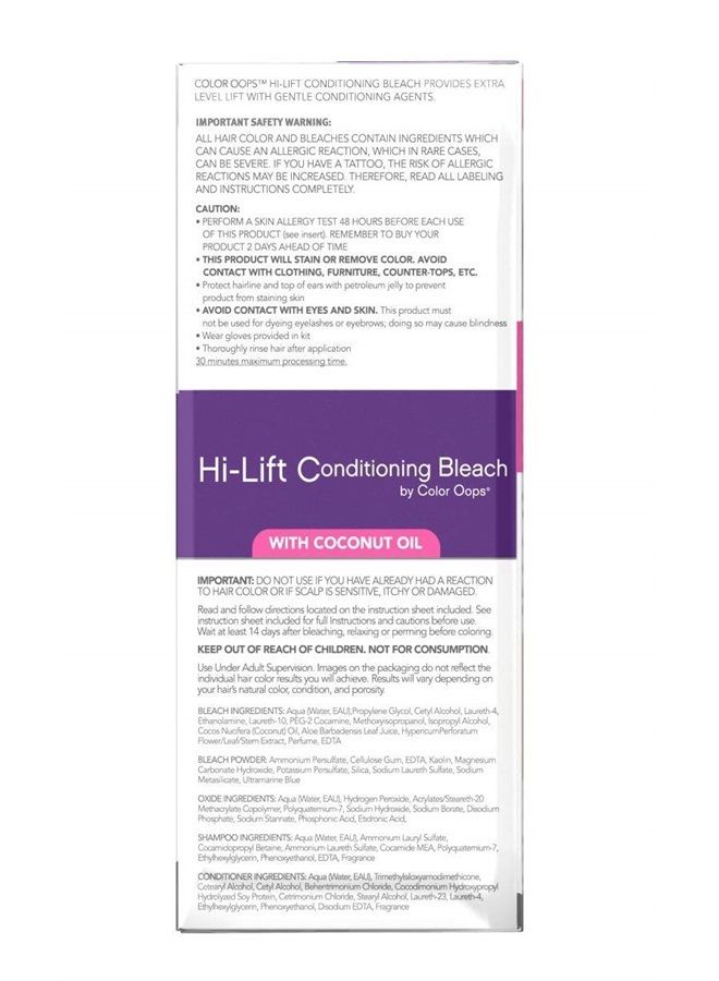 Color Oops Hi-Lift Bleach | Lifts 3-5 Levels | Nourishing & Moisturizing Formula - Image 4