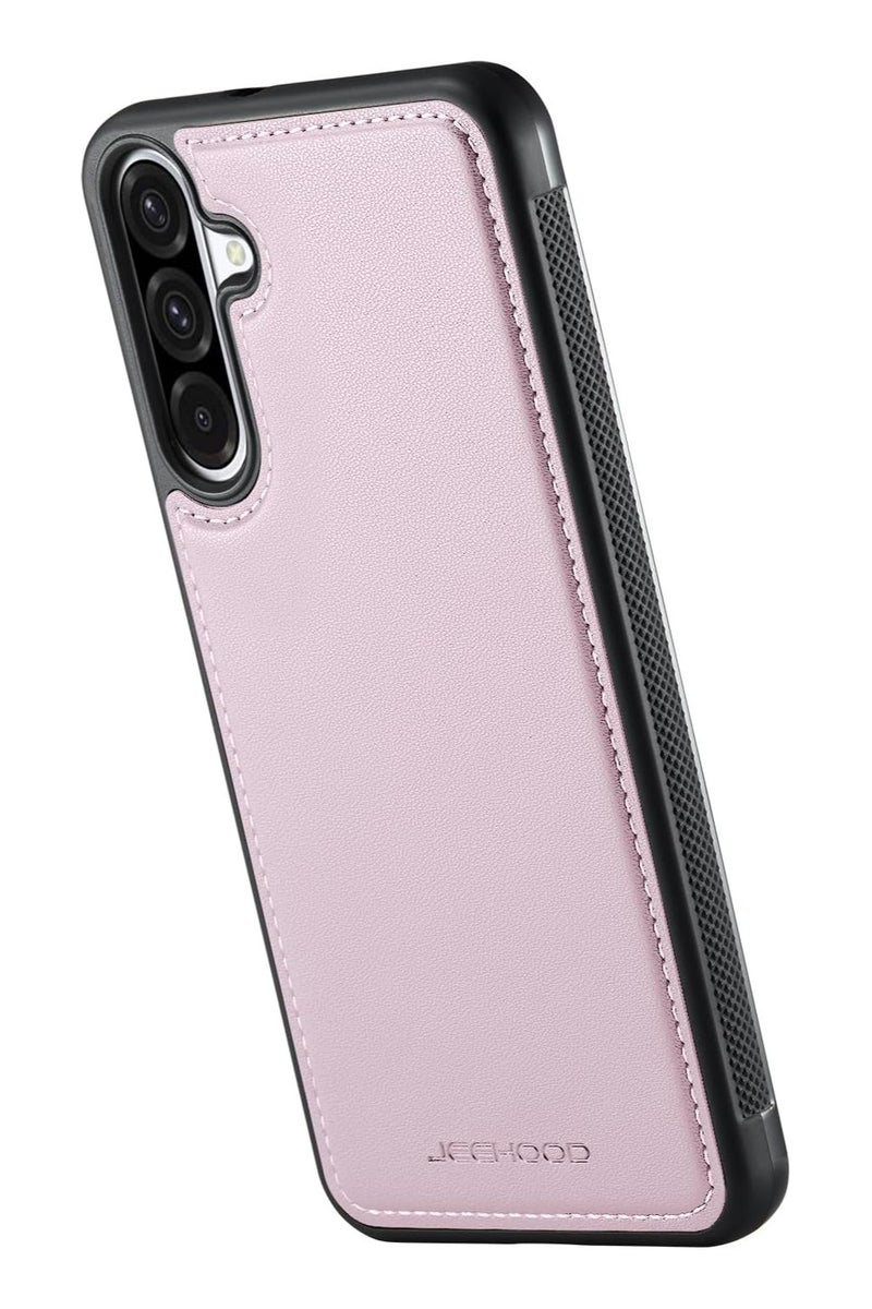 JEEHOOD CaseMe Phone Case Compatible with Samsung Galaxy A36 5G Luxury PU Leather Back Cover Cover Compatible with Samsung Galaxy A36 5G - Pink - Image 4