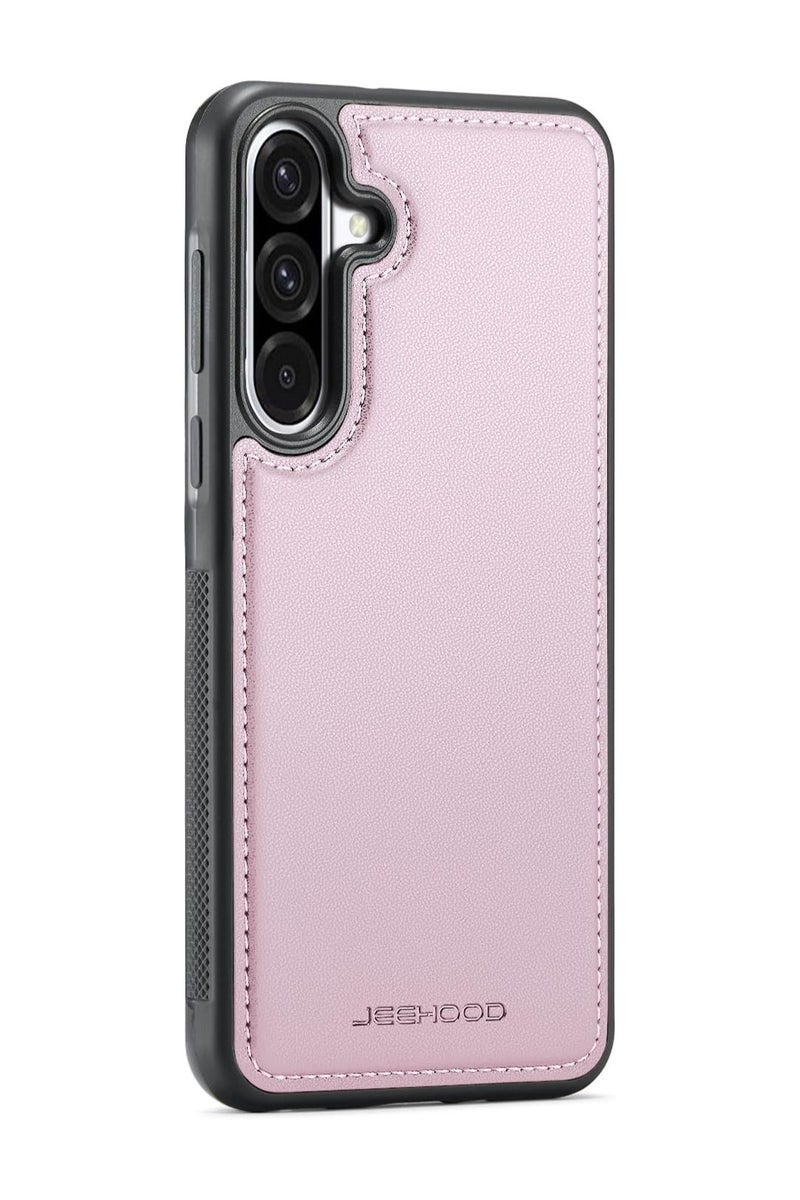 JEEHOOD CaseMe Phone Case Compatible with Samsung Galaxy A36 5G Luxury PU Leather Back Cover Cover Compatible with Samsung Galaxy A36 5G - Pink - Image 1