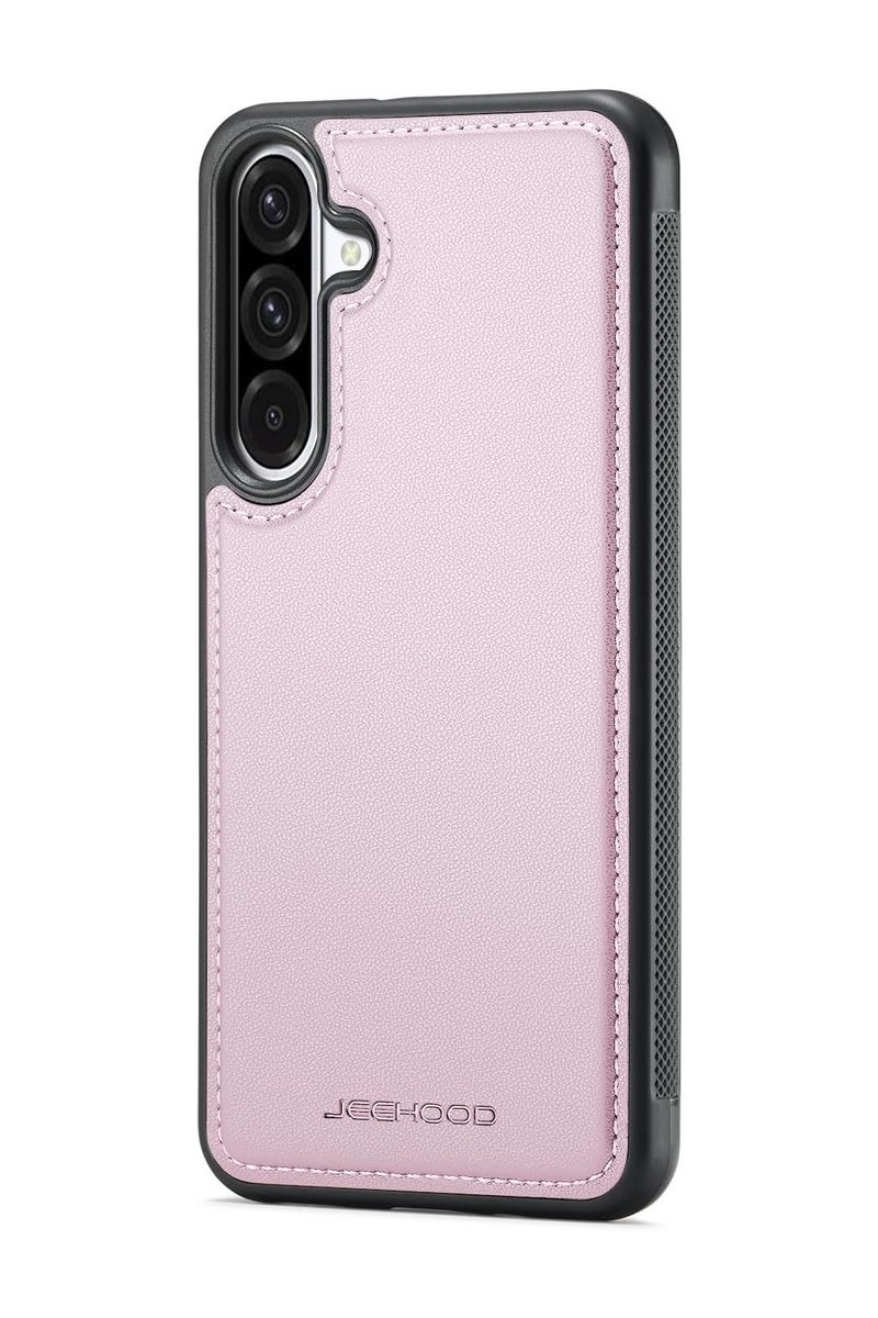 JEEHOOD CaseMe Phone Case Compatible with Samsung Galaxy A36 5G Luxury PU Leather Back Cover Cover Compatible with Samsung Galaxy A36 5G - Pink - Image 2