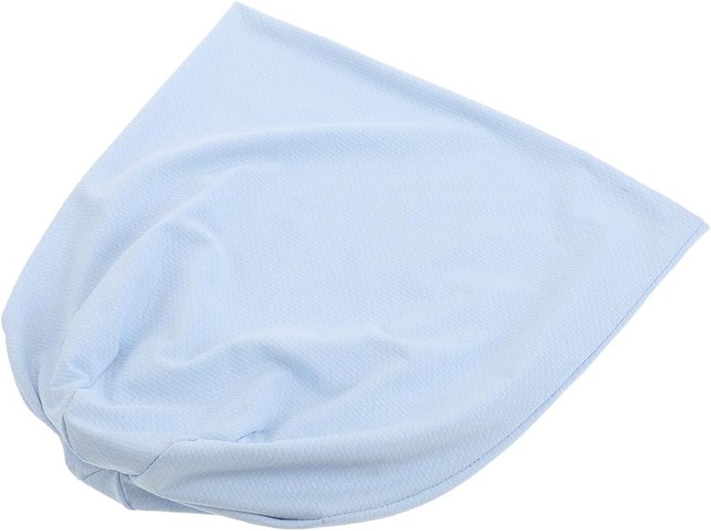 Quick Dry Beanie Headwrap Lightweight Double Layer Mesh Breathable Cap for Women Sky Blue - Image 1