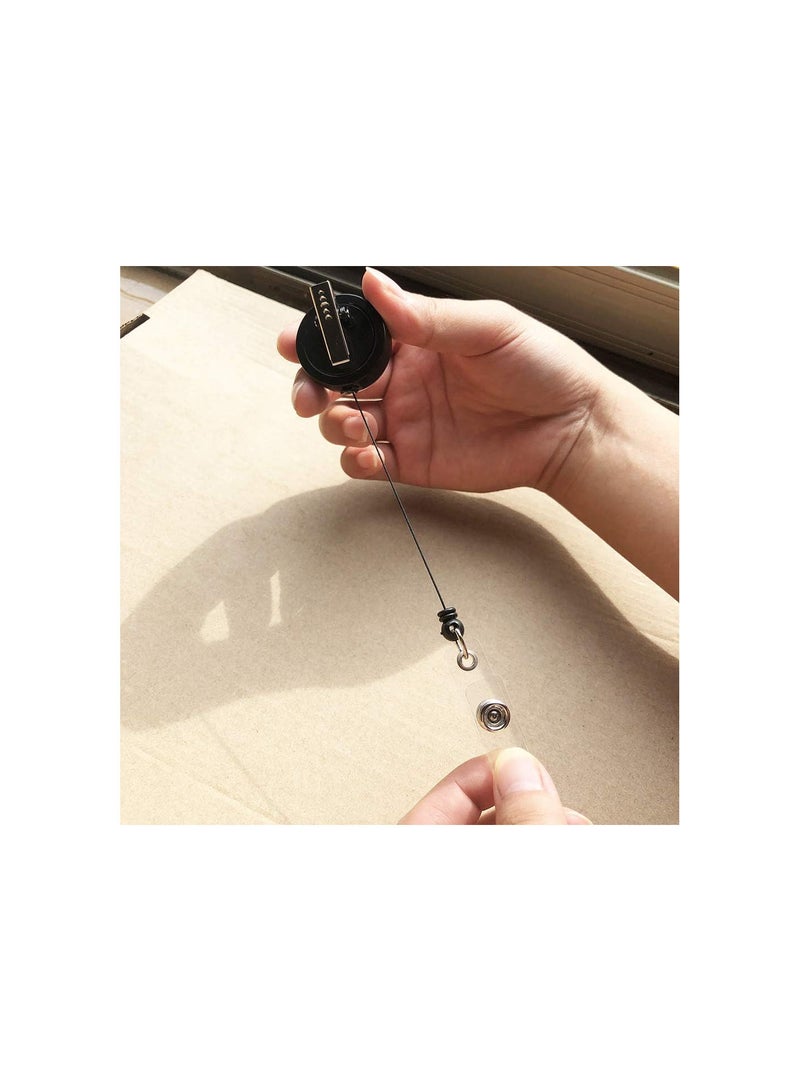 GGOOT Decorative Heart Badge Holder with Retractable Cord for Nurse Work Badge, Name Card, Men & Women ID Card  - Image 4