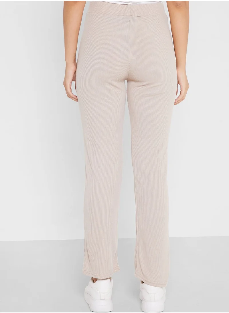 DOROTHY PERKINS High Waist Ribbed Pants