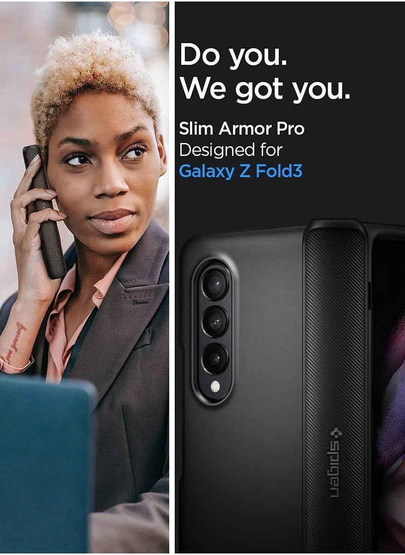 Slim Armor Pro Sliding Hinge Coverage Technology Case Cover for Galaxy Z Fold 3 5G  2021