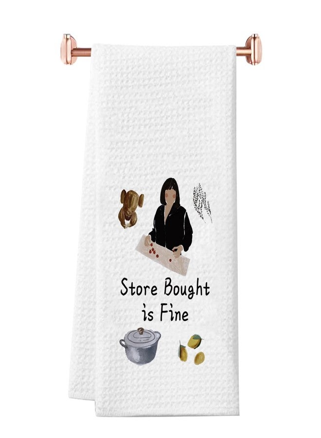 WCGXKO Ina Fans Gift Store Bought is Fine Kitchen Towel Foodie Lover Gift Ina Inspired Gift Tea Towel (Fine Towel) - Image 1