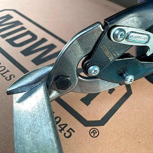 Midwest Snips MIDWEST Bulldog Aviation Tin Snip - Straight Cut Regular Tinner Shears, Made in the USA - MWT-6716B - Image 5
