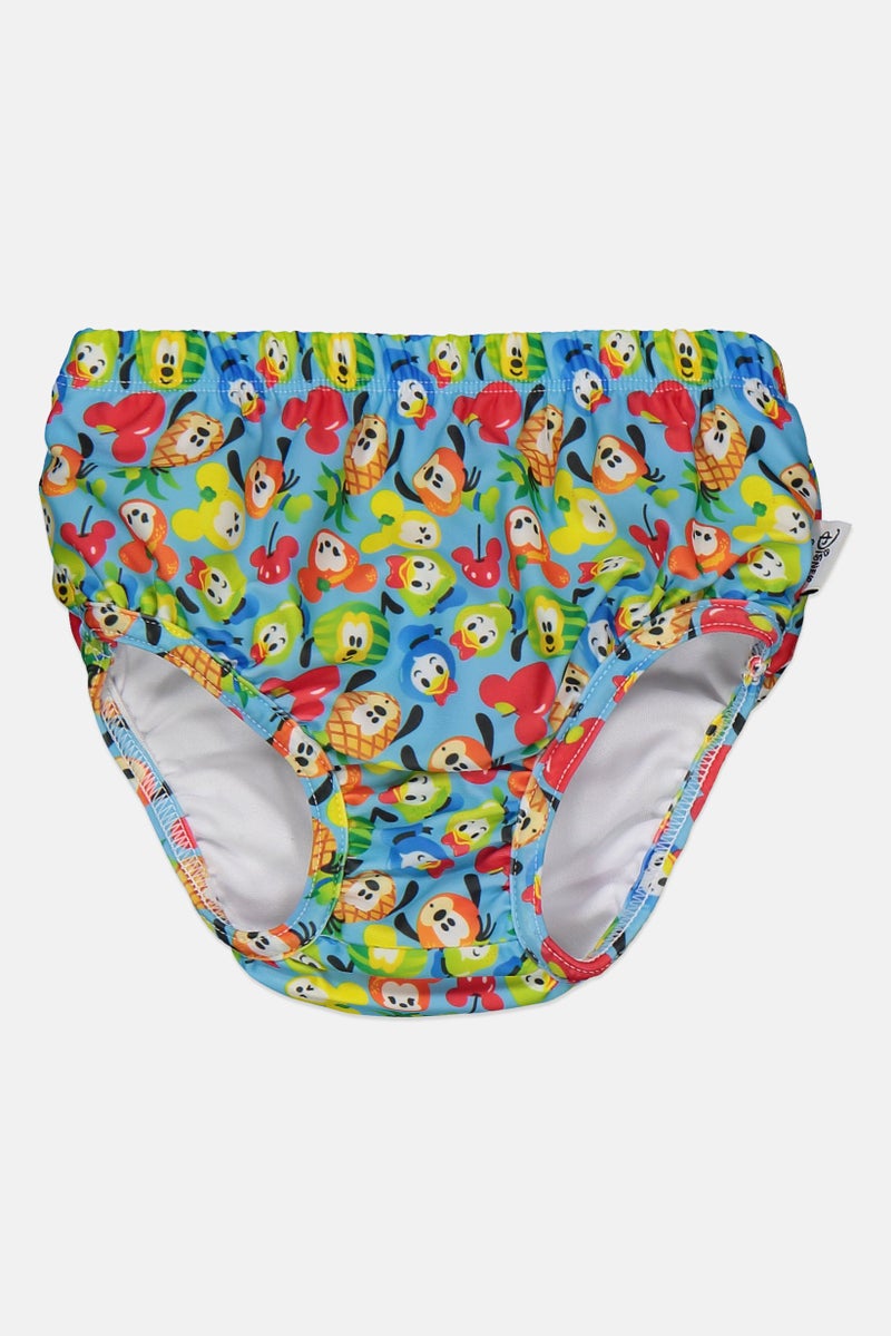 COEGA SUNWEAR Toddlers Girl All Over Print Pull on Swim Diaper Cover, Blue Combo - Image 1